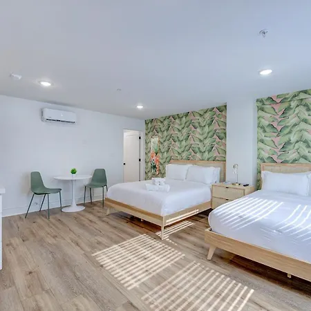 Beverly Hills Studio Apartment 2 Queen Beds Galveston Exterior foto